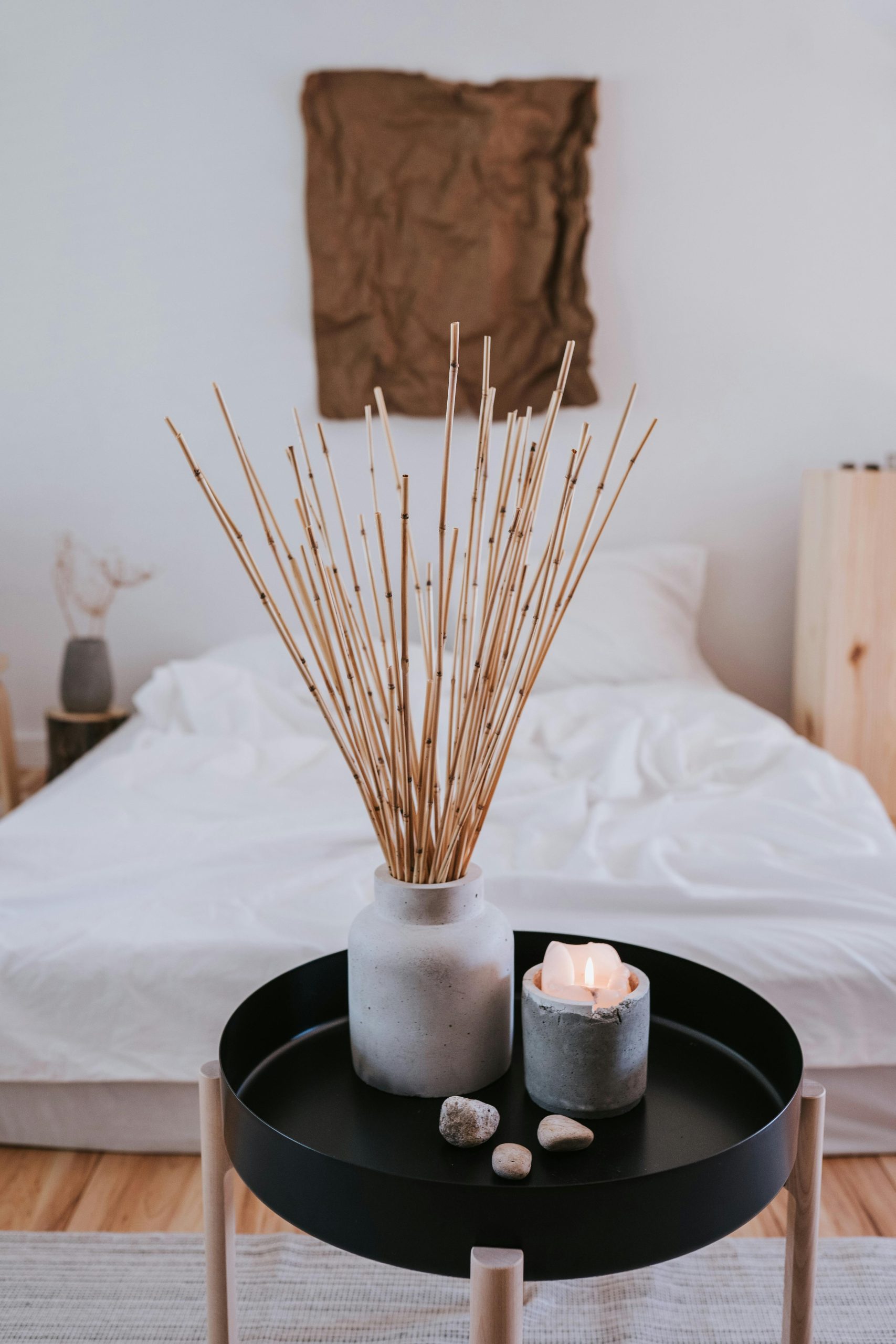Chambre adulte zen avec couleur apaisante pour bien dormir